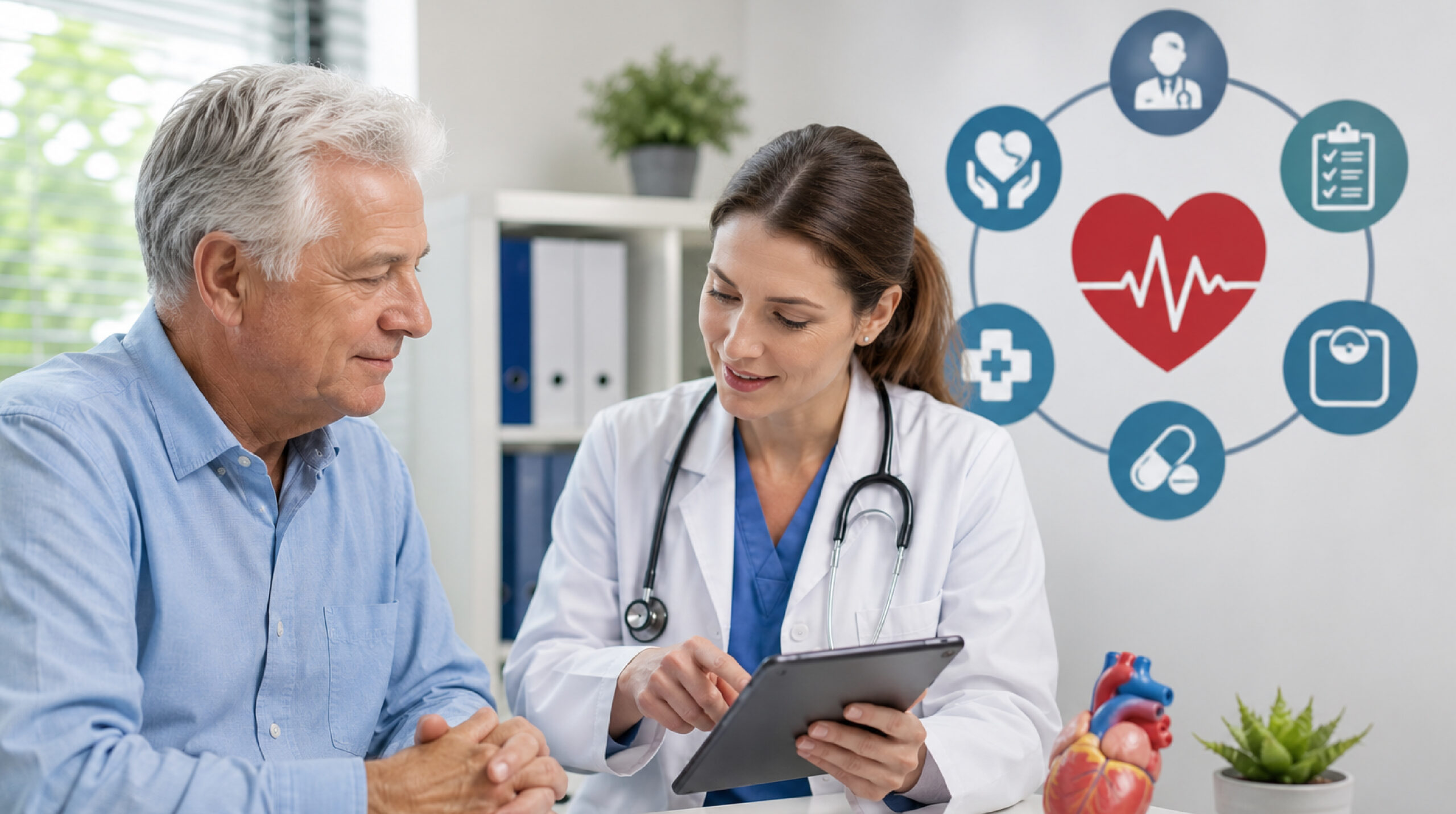 Connected clinical dashboard tracking cardiac metrics remotely