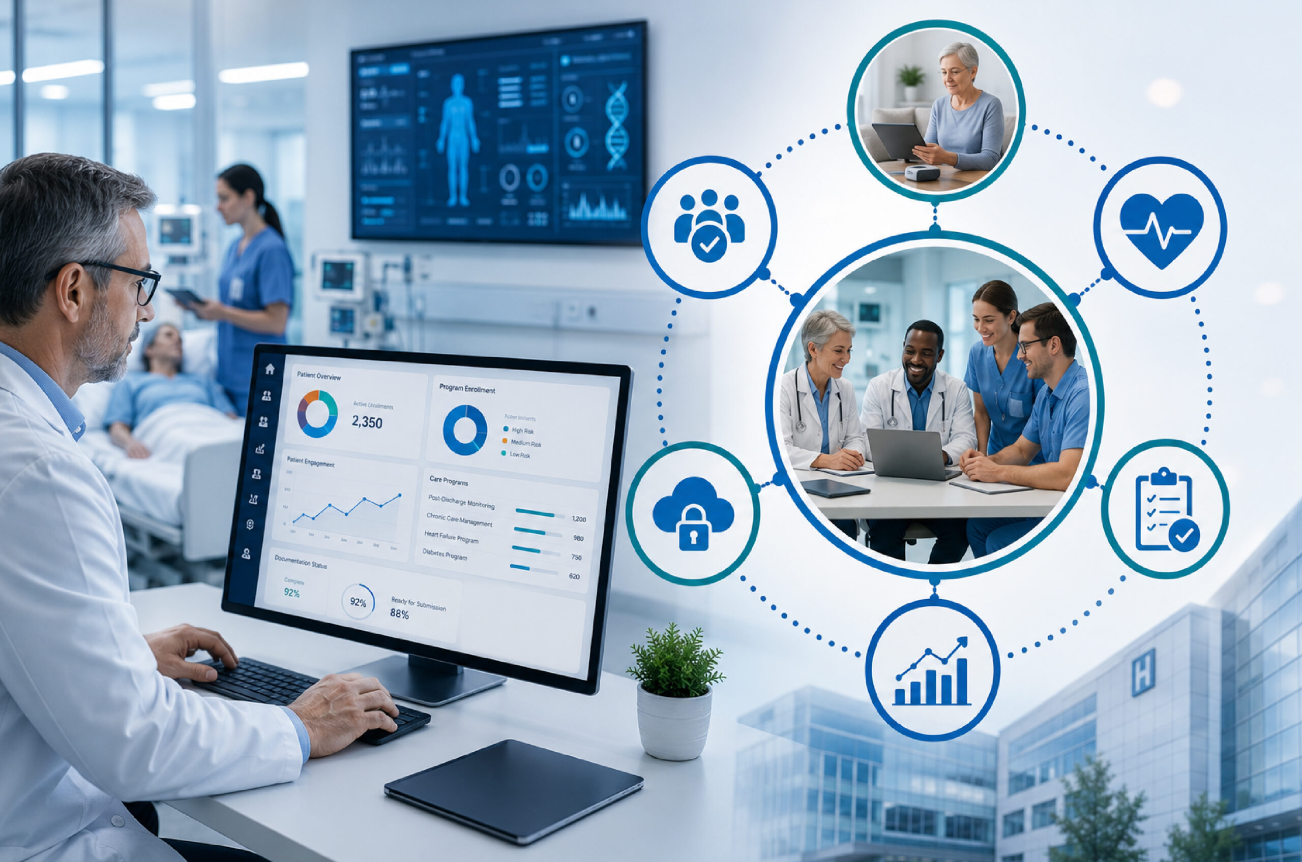 Physicians connect with pateints through Advaa Care Platfrom Supports for Hospitals in Care Program